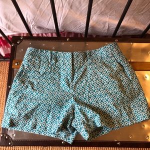 Loft teal shorts